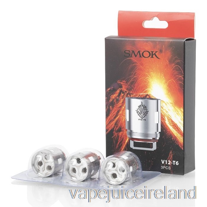 Vape Juice SMOK TFV12 Replacement Coils & RBA 0.17ohm V12-T6 Sextuple Coil (Pack of 3)
